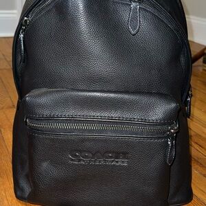 BLACK COACH LEATHER BACKPACK!